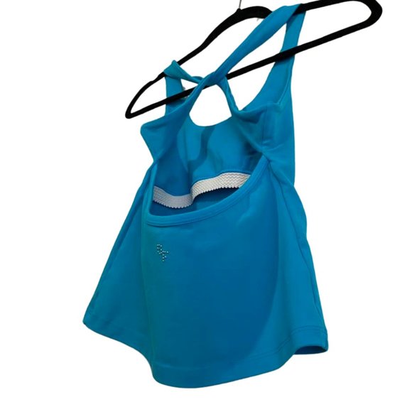 Square Fit Logo Criss Cross Athletic Tank Top Size Medium - Picture 6 of 11